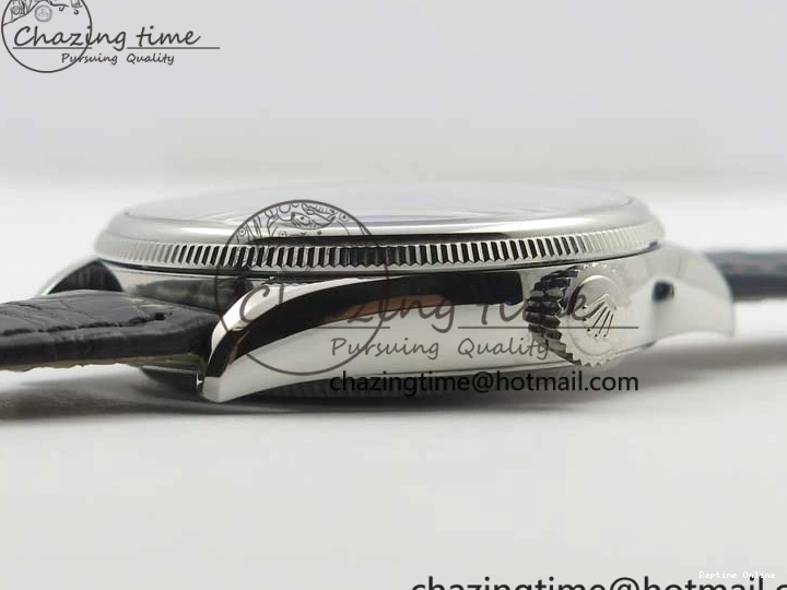 0510 Cellini 50519 Real Date SS BP Maker Best Edition Black Dial Sticks Markers on Black Leather Strap SA Affordable 3087
